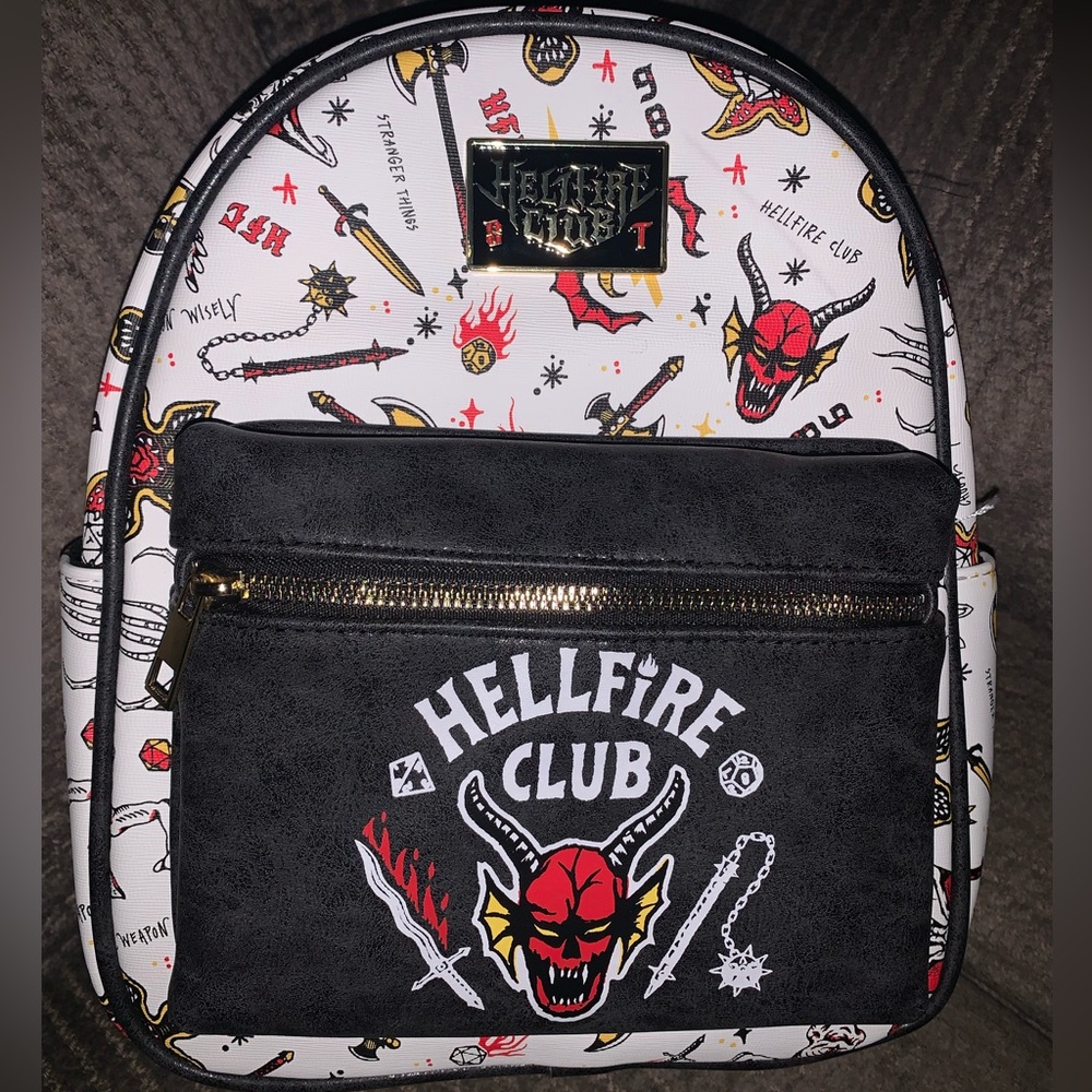 Stranger Things Hellfire Club Mini Backpack- Brand new with plastic and tags.